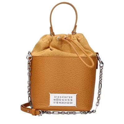 Maison Margiela Leather Women's Handbag In Brown
