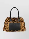 Maison Margiela Leopard Print Shoulder Bag And Handles