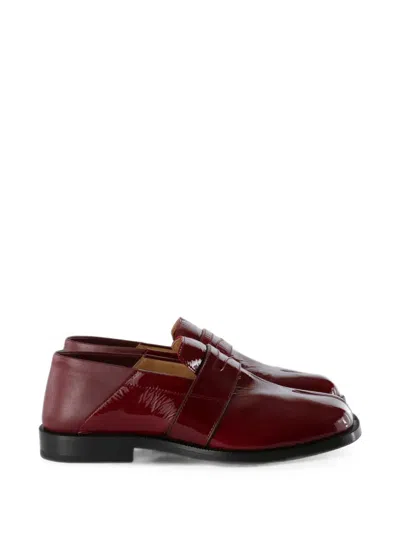 Maison Margiela Level Cut-out Loafers In Brown