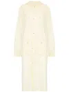 Maison Margiela Maison Martin Margiela Women Rubberized Cotton Caban Coat In Beige