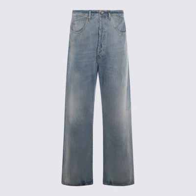 Maison Margiela Light Blue Cotton Denim Jeans In Iight Blue