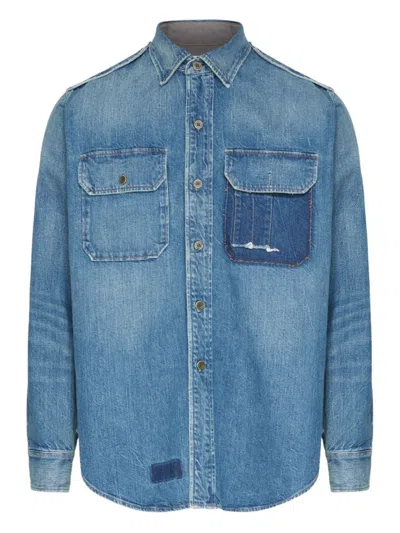Maison Margiela Light Blue Cotton Shirt