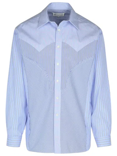 Maison Margiela Light Blue Cotton Shirt