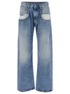 Maison Margiela Bootcut Denim Trousers With Five Pockets In Blu