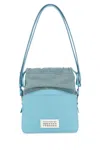 Maison Margiela Borsa A Secchiello 5ac Azzurra In Tessuto E Pelle Donna