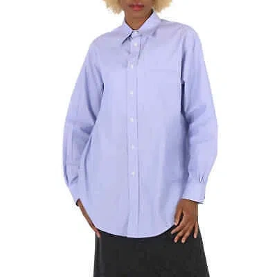 Pre-owned Maison Margiela Light Blue Oversized Crisp Cotton Shirt