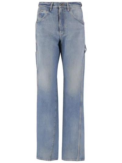 Maison Margiela Light Blue Straight-leg Cotton Denim Jeans
