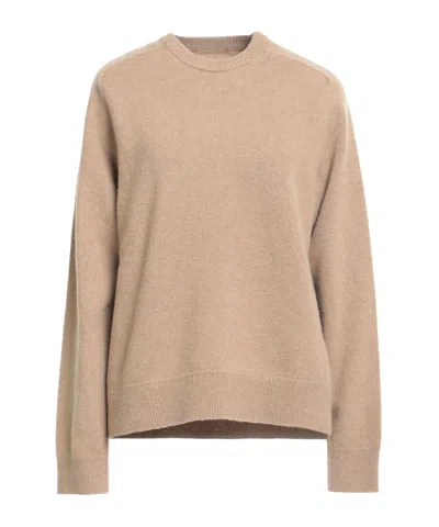 Maison Margiela Light Grey Lightweight Wool Knit Sweater In Brown