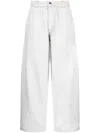 Maison Margiela Mid-rise Wide-leg Jeans In Light Green