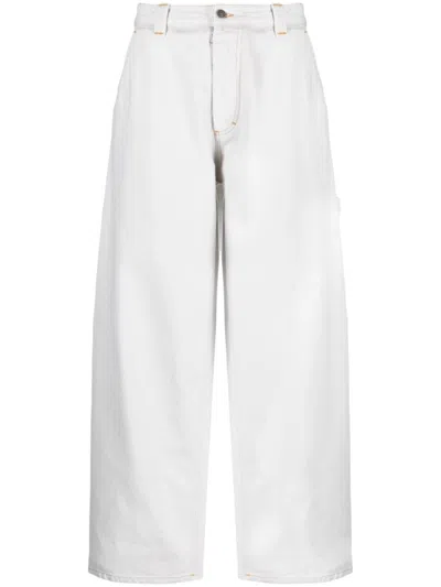 MAISON MARGIELA LIGHT GREY WIDE GAMPA JEANS