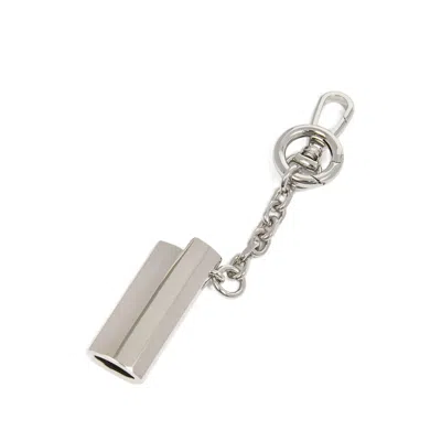 Maison Margiela Lighter Case Keyring In Silver
