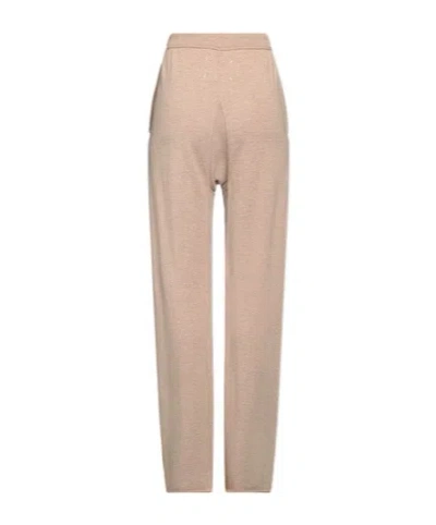 Maison Margiela Lightweight Knit Flared Pants In Nude