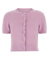 Maison Margiela Lilac Angora Blend Cardigan