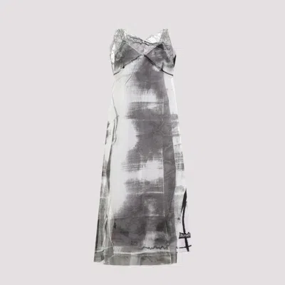 MAISON MARGIELA LILAC SILK MIDI DRESS