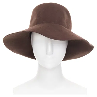 Maison Margiela Line 10 Wool Felt Floppy Hat In Brown