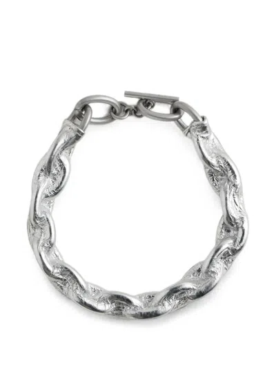 Maison Margiela Link Big Chain Choker In Metallic