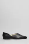 Maison Margiela Leather Grecian Slider Slippers Round Toe