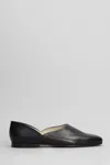 Maison Margiela Leather Grecian Slider Slippers Round Toe