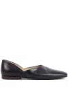 Maison Margiela Leather Grecian Slider Slippers Round Toe