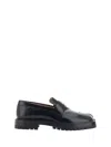 Maison Margiela Tabi County Leather Loafers With 3.5cm Heel In Black
