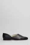 Maison Margiela Grecian Slippers In Soft Calf Leather In Black