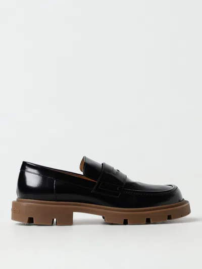 Maison Margiela Patent Slip-on Loafers In Black