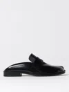 Maison Margiela Tabi City Calf Leather Flat Mules In Schwarz