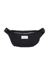Maison Margiela Logo-appliqué Belt Bag In Black