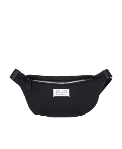 Maison Margiela Logo-appliqué Belt Bag In Black