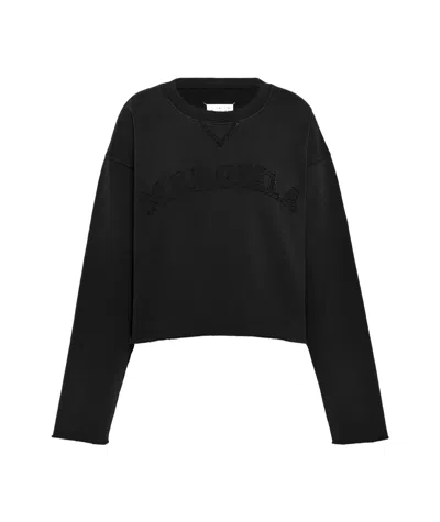 Maison Margiela Firm Fleece Sweatshirt In Black