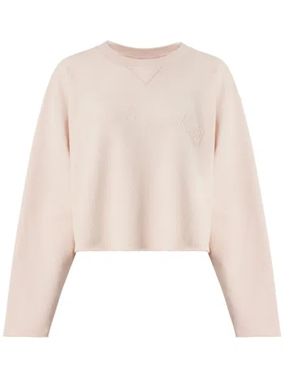 MAISON MARGIELA LOGO-APPLIQUÉ COTTON SWEATSHIRT