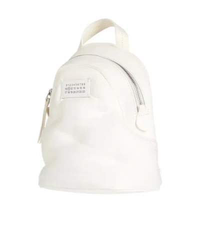 Maison Margiela Logo Backpack In Black