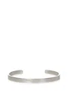 Maison Margiela Logo-reference Cuff Bracelet In Grey