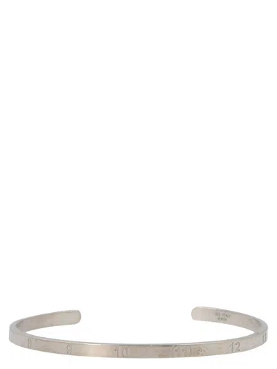 Maison Margiela Logo Bracelet In Silver