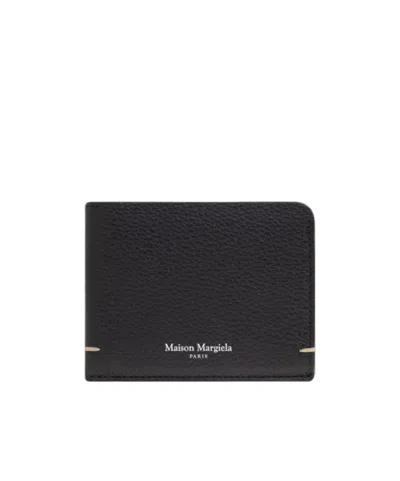 Maison Margiela Logo Card Holder In Black