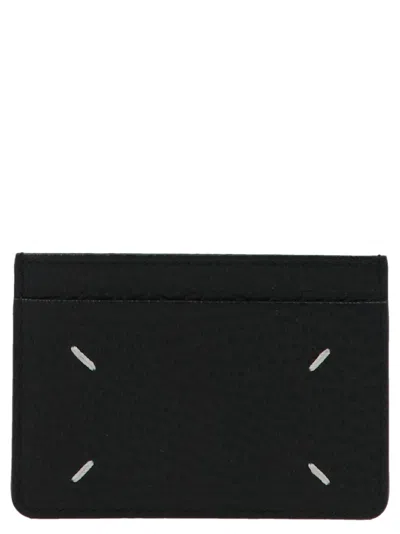 Maison Margiela Logo Card Holder In Black