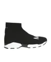Maison Margiela Logo Casual High Upper Shoes In Black