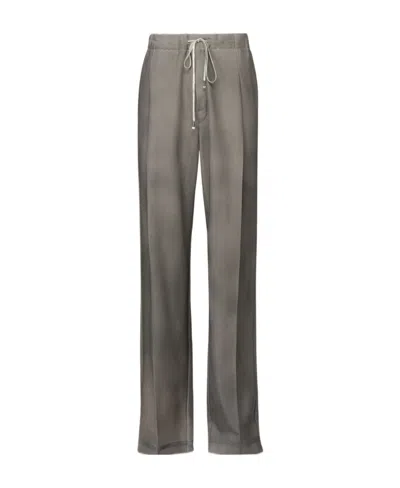 Maison Margiela Logo Casual Pants In Gray