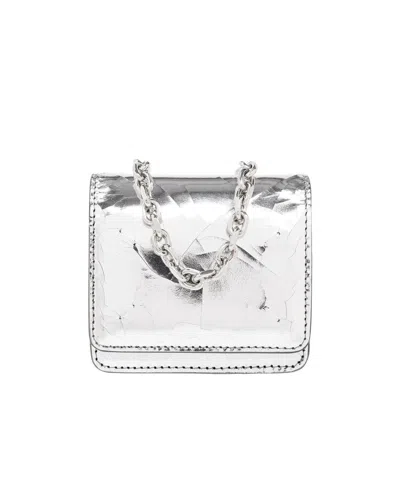 Maison Margiela Logo Chain Wallet In White