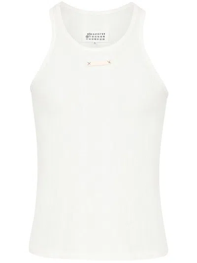 Maison Margiela Logo Cotton Blend Tank Top