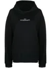 Maison Margiela Logo Cotton Hoodie In Black