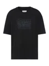 Maison Margiela Classic Black T-shirt With Round Neckline And Short Sleeves In Black
