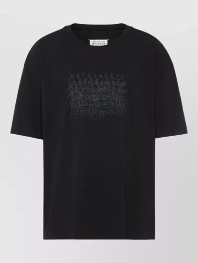 MAISON MARGIELA LOGO COTTON T SHIRT GRAPHIC PRINT