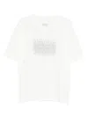 Maison Margiela Neutrals Scattered Numbers Rectangular Cotton T-shirt In White