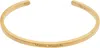 Maison Margiela Logo Cuff Bracelet In Gold