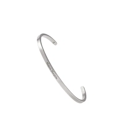 Maison Margiela Logo Cuff Unisex Polished Palladio