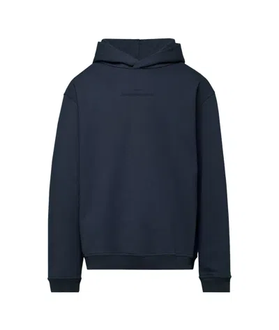 Maison Margiela Logo-embroidered Cotton Hoodie In Black