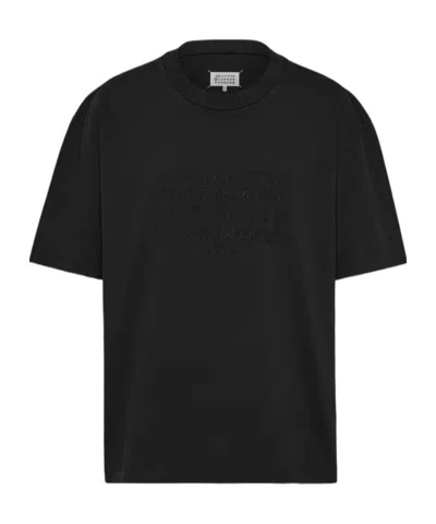 MAISON MARGIELA MAISON MARGIELA LOGO-EMBROIDERED CREWNECK T-SHIRT