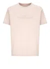 Maison Margiela T-shirt With Embroidered Logo In Pink