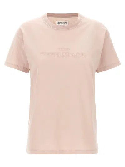 Maison Margiela Reverse Logo T Shirt With In Pink